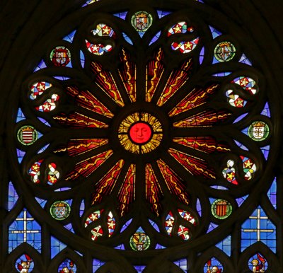 West rose window by French School